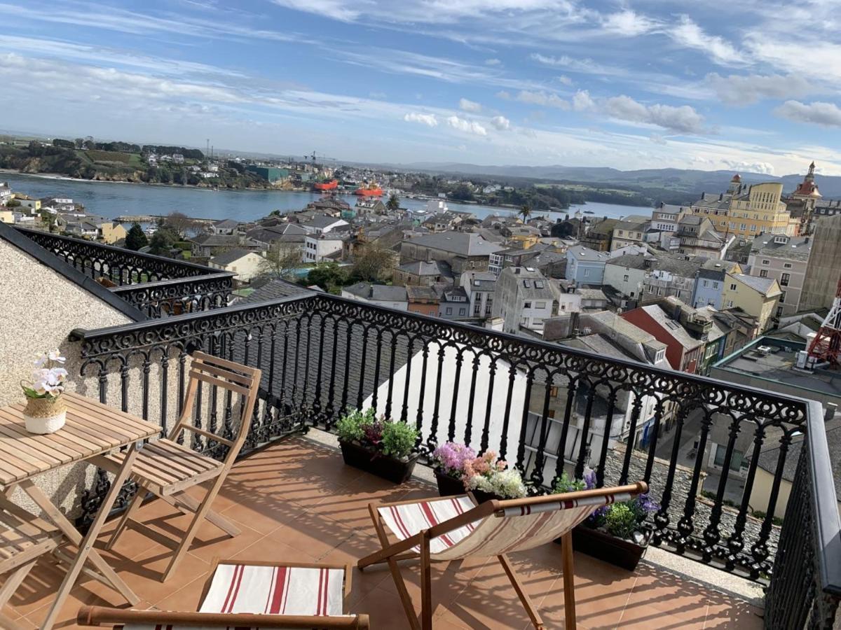Moderno Piso Con La Mejor Terraza De Ribadeo Y Vistas Maravillosas Екстериор снимка
