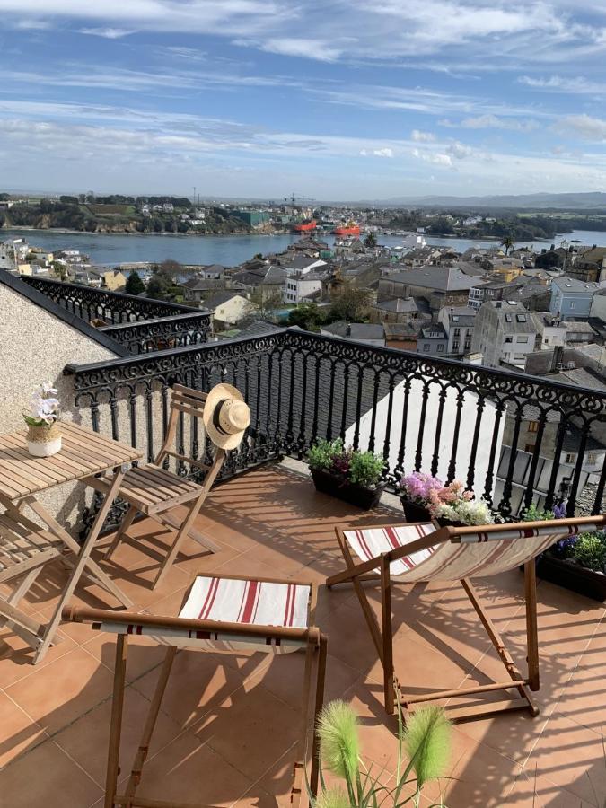 Moderno Piso Con La Mejor Terraza De Ribadeo Y Vistas Maravillosas Екстериор снимка