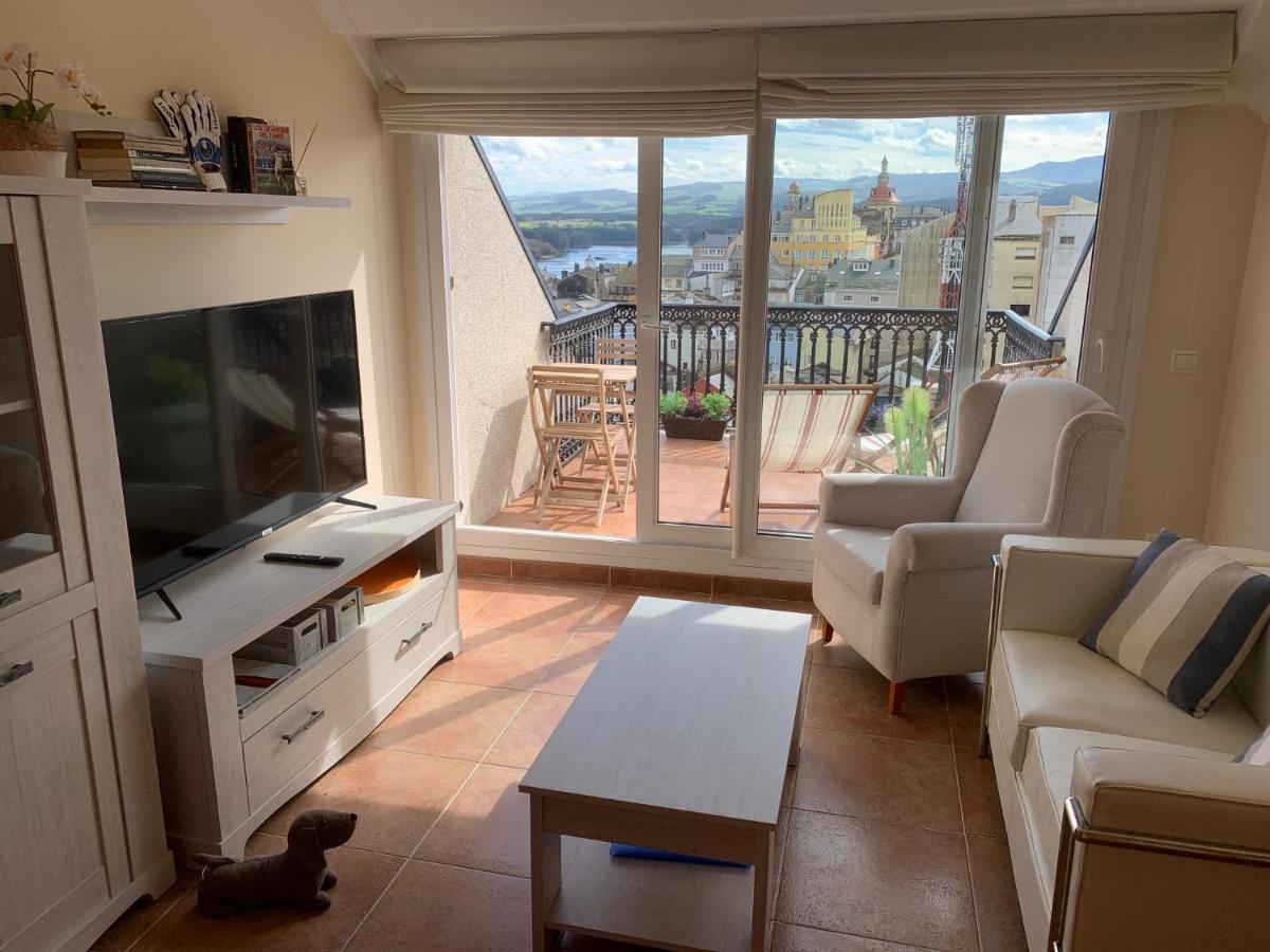 Moderno Piso Con La Mejor Terraza De Ribadeo Y Vistas Maravillosas Екстериор снимка